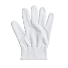 Obraz premium Isolated plush white glove showcasing craftsmanship and textile detail on transparent background