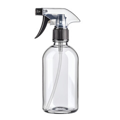 Fototapeta premium Transparent spray bottle isolated showcases cleanliness and usability for various liquids on transparent background