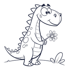 Cute Animal Coloring Book Pages – Black and White Outlines for Kids Ai-Generated
