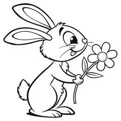 Cute Animal Coloring Book Pages – Black and White Outlines for Kids Ai-Generated
