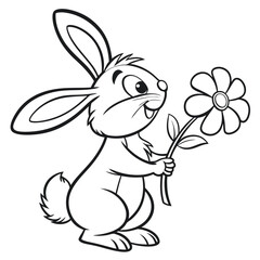 Cute Animal Coloring Book Pages – Black and White Outlines for Kids Ai-Generated
