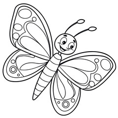 Cute Animal Coloring Book Pages – Black and White Outlines for Kids Ai-Generated
