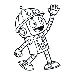 Cute Animal Coloring Book Pages – Black and White Outlines for Kids Ai-Generated
