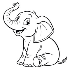 Cute Animal Coloring Book Pages – Black and White Outlines for Kids Ai-Generated
