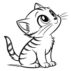 Cute Animal Coloring Book Pages – Black and White Outlines for Kids Ai-Generated
