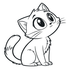 Cute Animal Coloring Book Pages – Black and White Outlines for Kids Ai-Generated

