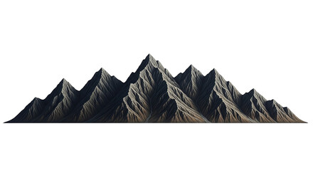 Majestic Mountain Range Silhouette