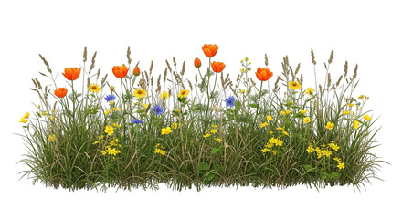 Wildflowers Meadow Grass Border