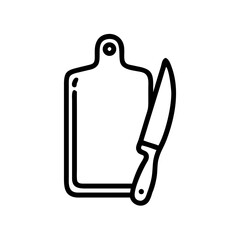 cutting board isolated on white