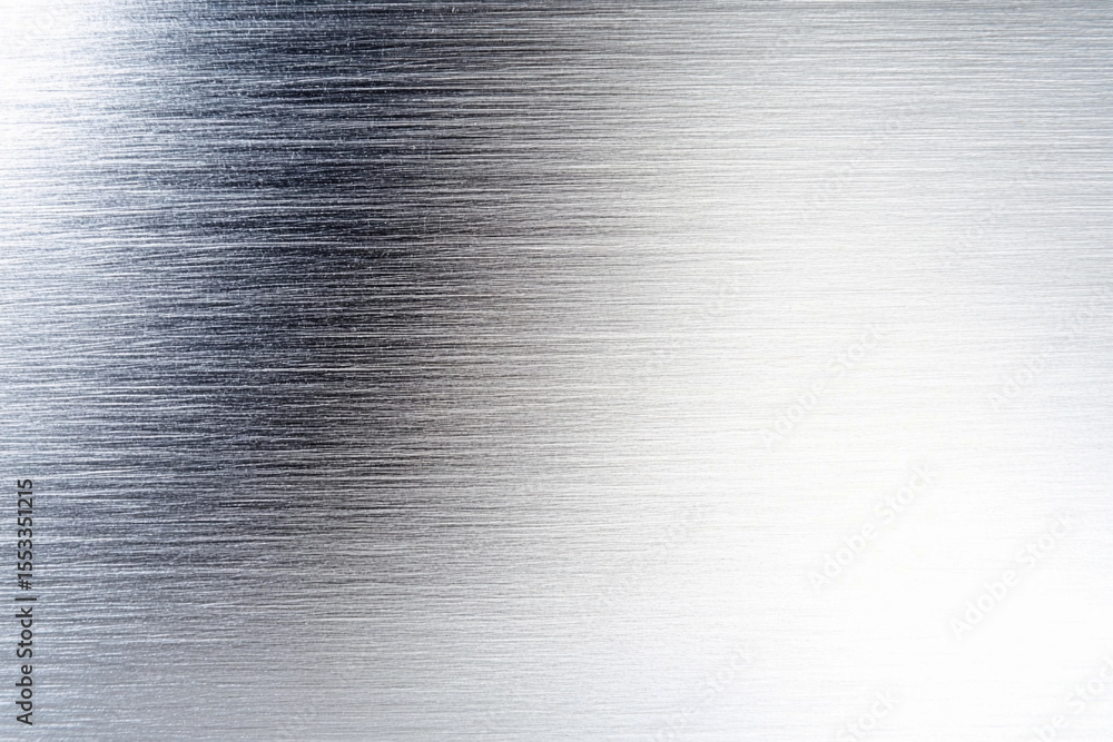 Poster shiny silver metallic surface with brushed texture details generative ai
