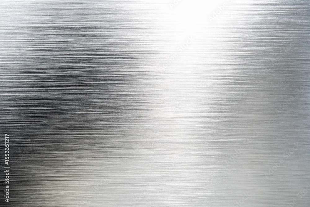 Poster Shiny silver metallic surface with elegant texture Generative AI
