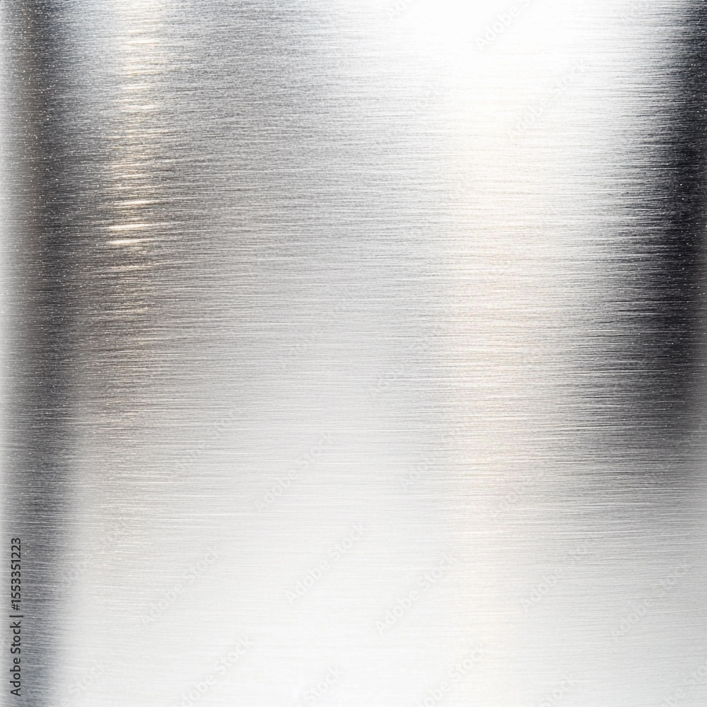 Poster shiny silver metallic surface in close-up detail generative ai