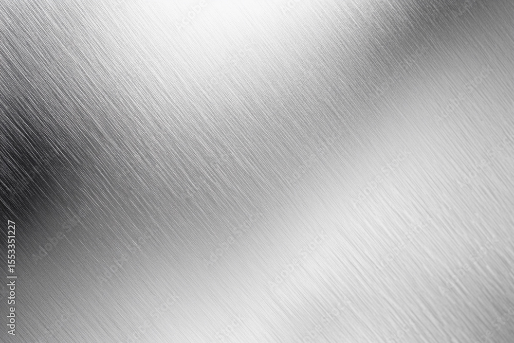 Poster Shiny metallic surface reflecting light in a unique way Generative AI