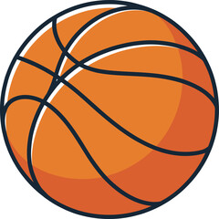 basketball ball clipart vector Illustration