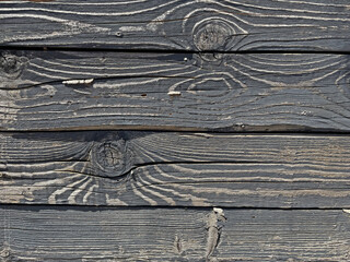 Wood texture, wood planks, dark gray wood