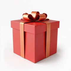 Stylish square gift boxes wrapped with satin bows