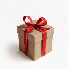 Obraz premium Stylish square gift boxes wrapped with satin bows