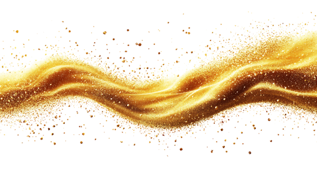 Abstract orange background with swirling liquid lines and artistic wave patterns,   Isolated on white background, clipping path included, transparent png.