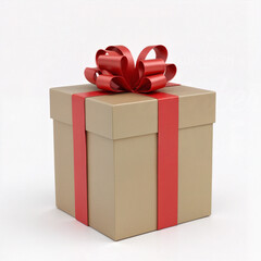 Stylish square gift boxes wrapped with satin bows