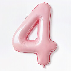 Chic pink foil number balloons perfect for birthdays, baby showers, and sweet milestone celebrations
