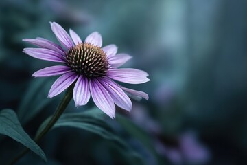 Obraz premium Close-up of purple coneflower