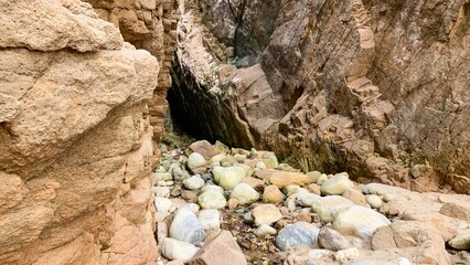 Rocky canyon labyrinth whispers tales of ancient geology, echoing nature's rugged artistry, akin to Earth Day's hidden marvels