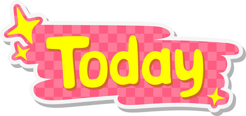 Daily journal today planner stickers