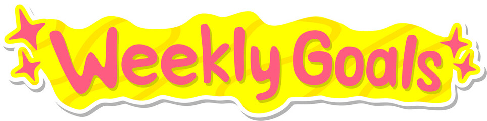 Obraz premium Daily journal planner stickers