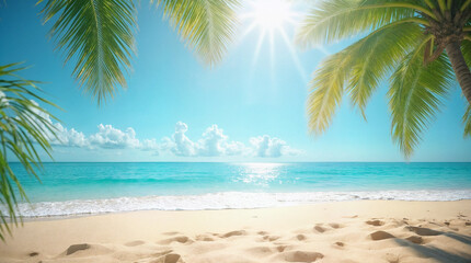 Natural blurred defocused background for concept summer vacation