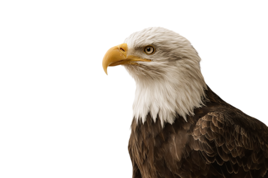 bald eagle isolated on white png
