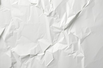 Obraz premium Crumpled White Paper Texture Background