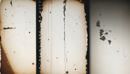 Vintage Filmstrip With Marks And Scratches
