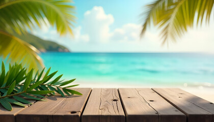 sunset on tropical beach