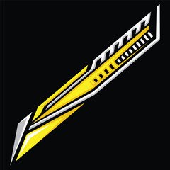 Racing sticker lines vector element  for motorcycle and car sticker wrap modifications