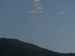 sunset in the mountains