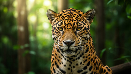 Fototapeta premium close up of a jaguar