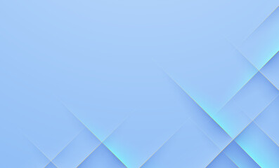 Abstract Blue Background with Lines and Origami Style Design