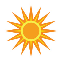 sun icon vector illustration