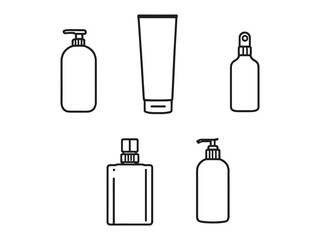 Black And White Conditioner Icon Drawing
