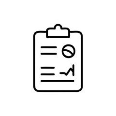 Data Analysis Report Clipboard Document Chart Statistics Business