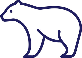 isolated  polar bear Vector, polar bear Silhouette, polar bear  icon  , polar bear  symbol ,  polar bear  Vector illustration, Vector Graphic, EPS 