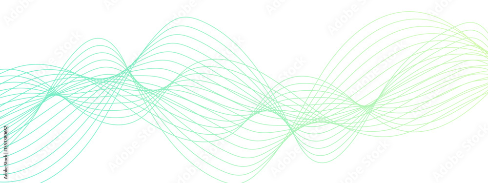 Aufkleber Abstract digital background with flowing waveforms curved lines. Modern, fluid, and dynamic, evoking a sense of motion and digital energy. tech-inspired aesthetic data, or futuristic design
