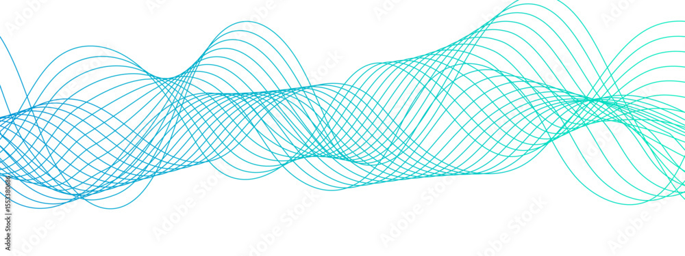 Poster Abstract digital background with flowing waveforms curved lines. Modern, fluid, and dynamic, evoking a sense of motion and digital energy. tech-inspired aesthetic data, or futuristic design