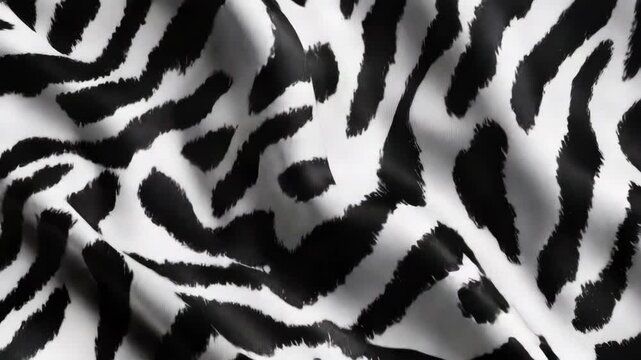 Zebra print background with detailed stripes for graphic design or decorative purposes. Trendy and modern.