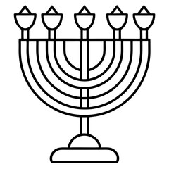 Menorah Outline