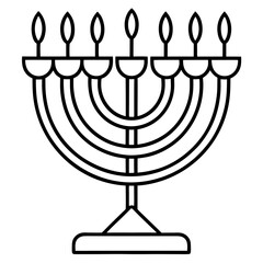 Menorah Outline