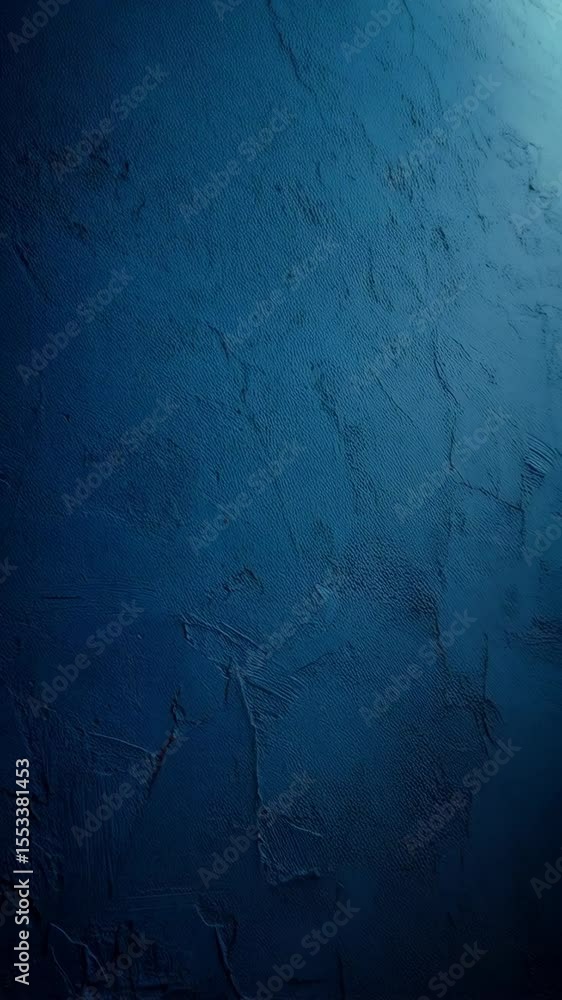 Poster abstract backdrop showing deep blue textured paint with brushstrokes and uneven surface with gradien