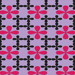 Abstract flower seamless pattern design