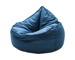 Comfortable Blue Beanbag Chair Offering Relaxed Seating and Modern Casual Furniture for Various Living Spaces