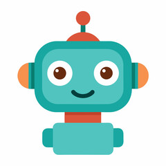 cute-robot-head---vector-illustration